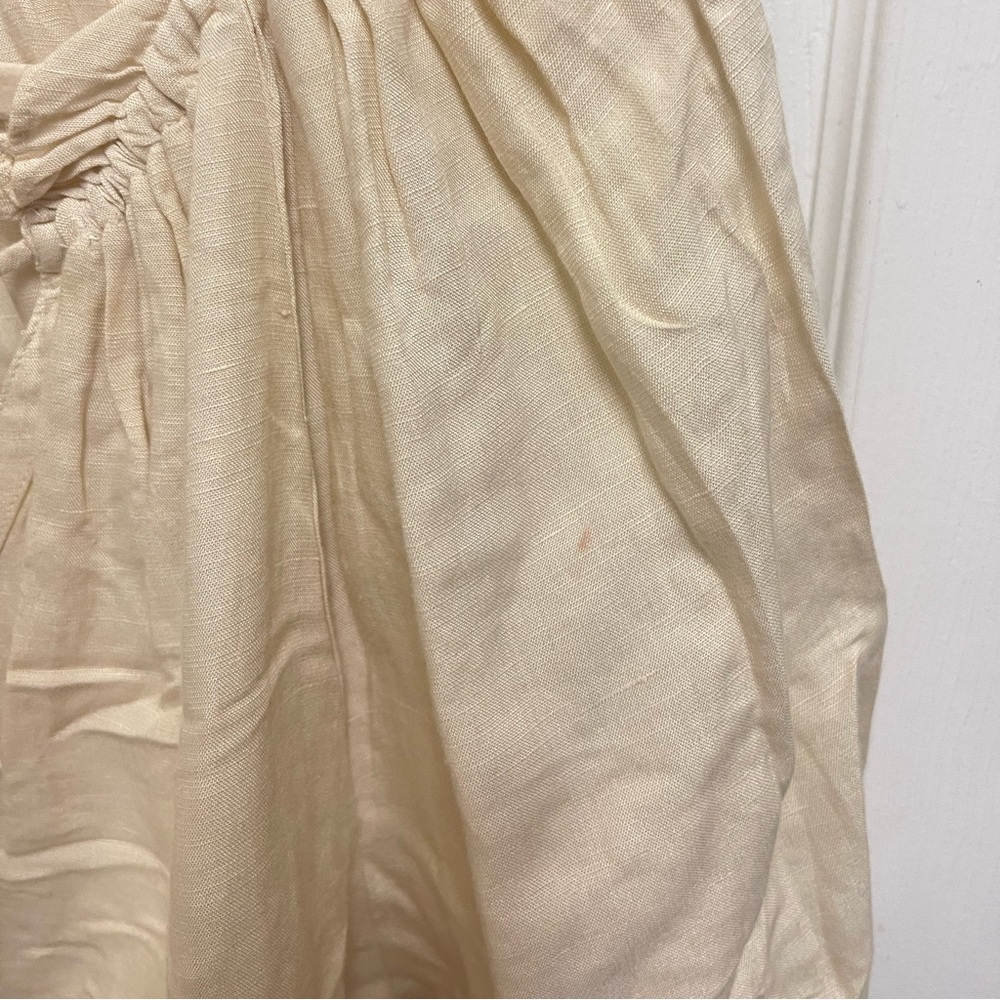 Antonio Melani Cream Split Neck Button Front Blou… - image 7